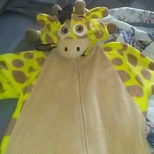 Adult x small giraffe onesie